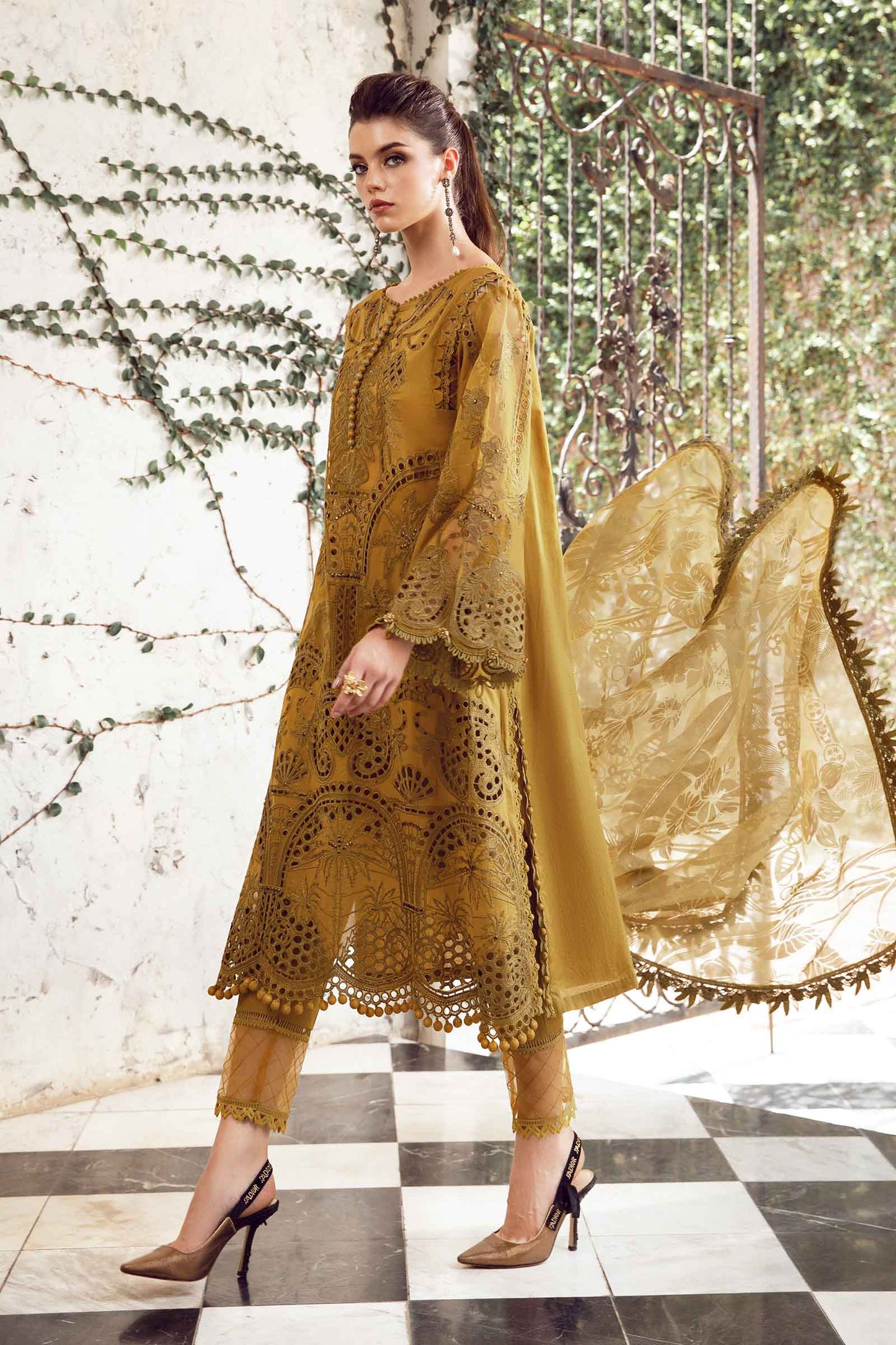 Maria B Lawn Collection 2024 – 3 PIECE - UNSTITCHED SUIT | EID LAWN-24-08