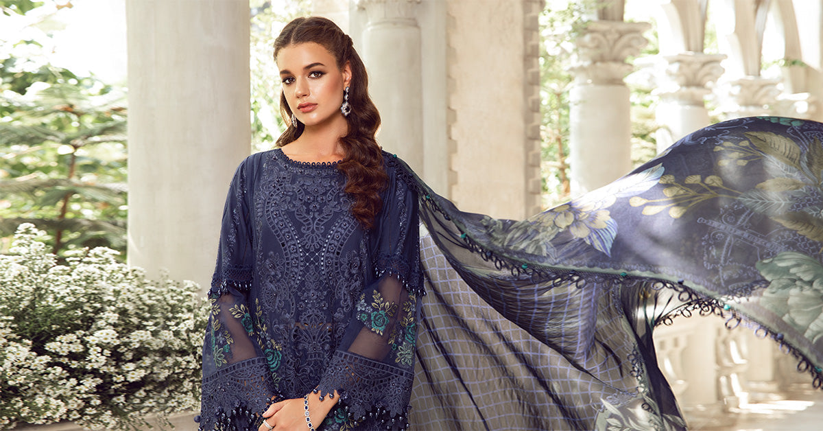 Maria B Lawn Collection 2024 – 3 PIECE - UNSTITCHED SUIT | EID LAWN-24-09