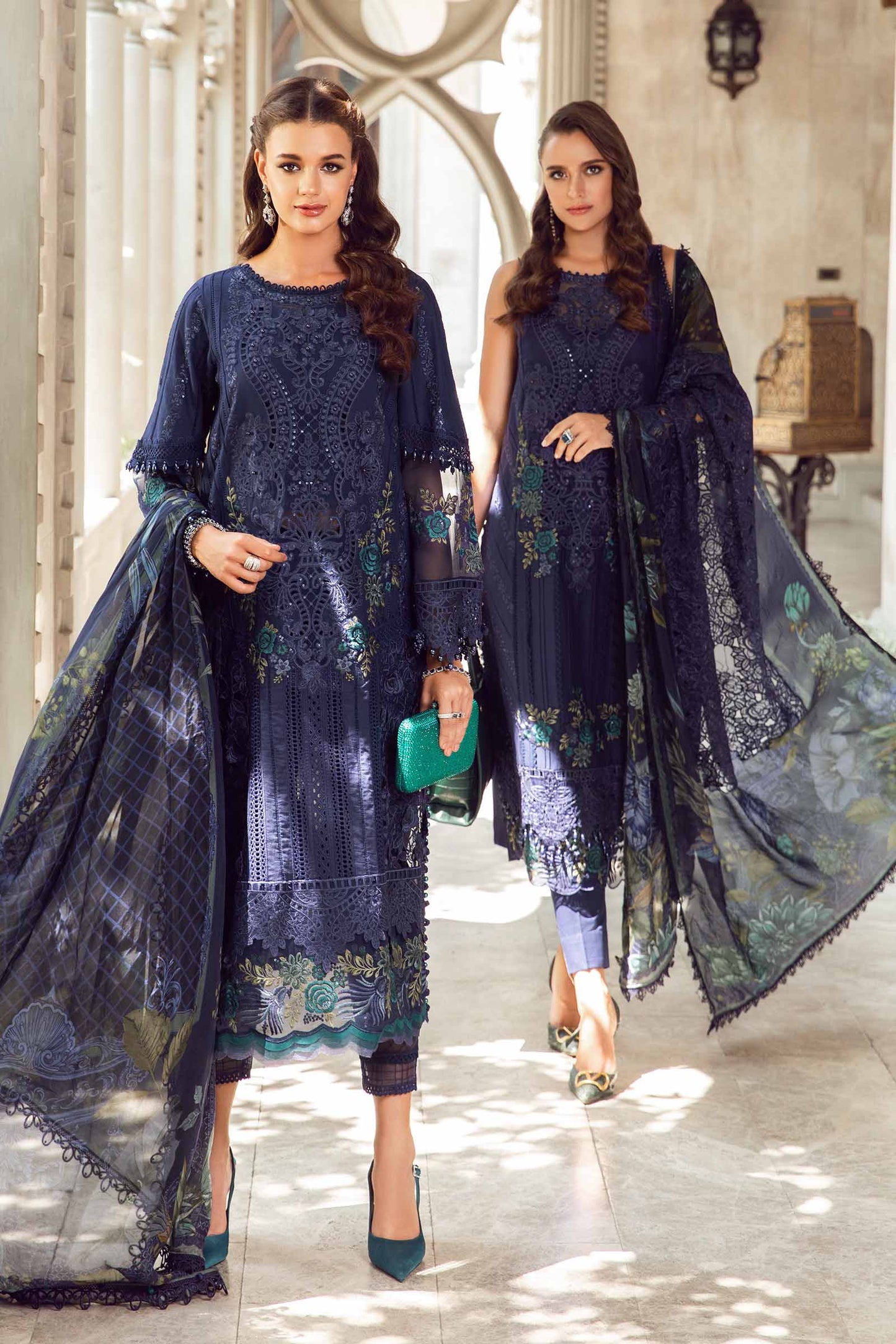 Maria B Lawn Collection 2024 – 3 PIECE - UNSTITCHED SUIT | EID LAWN-24-09