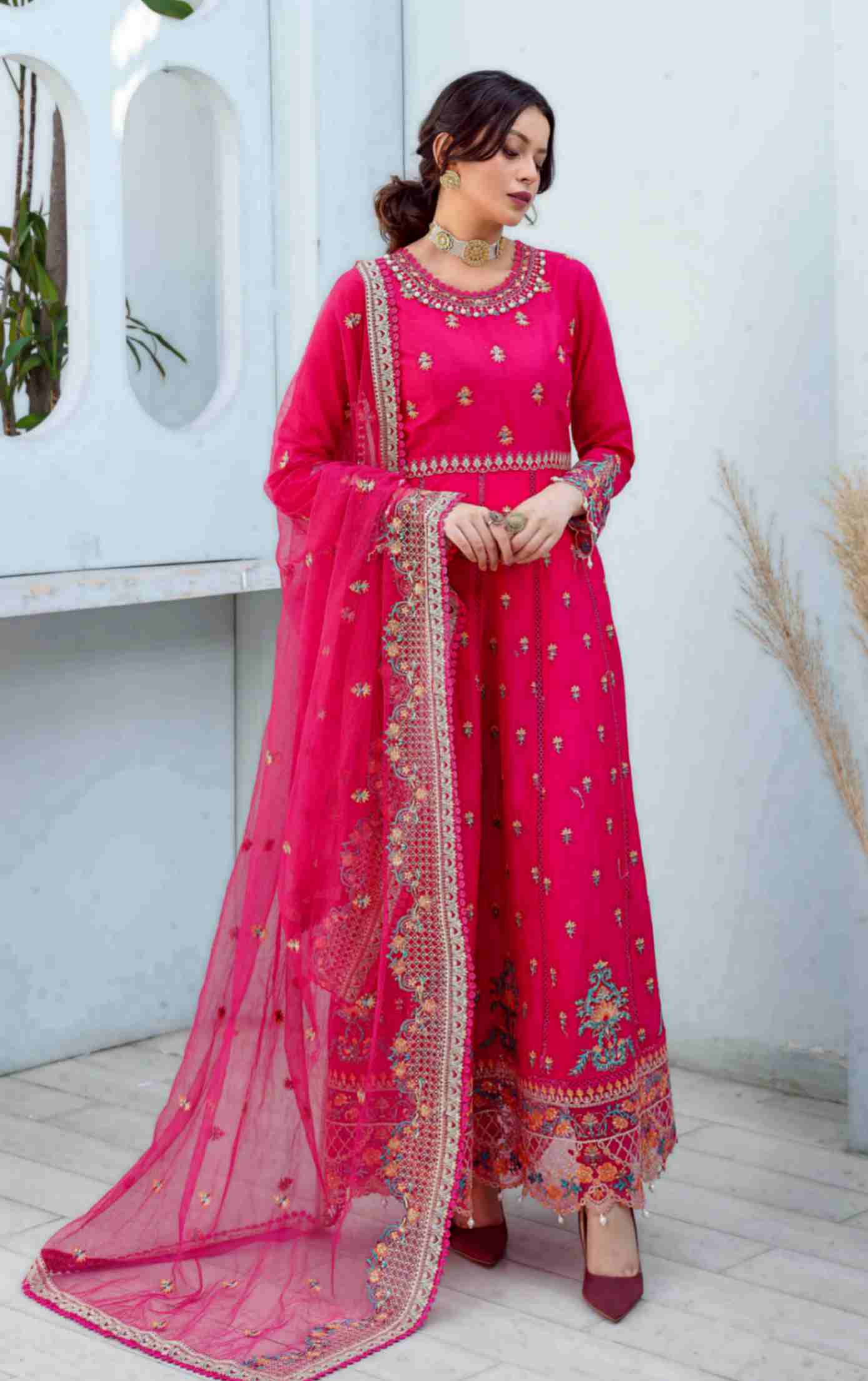 Inaayat Festive Lawn Collection D 07 | Rose | IBAAS Online