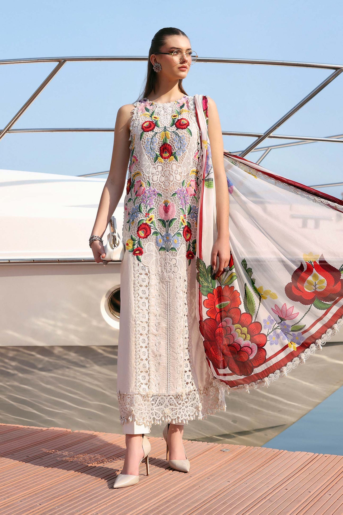 MARIA B LUXURY LAWN UNSTITCHED'26 | 10A