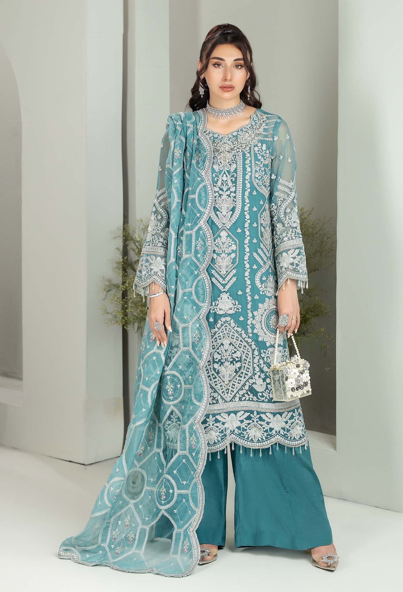 Adan's Libas Alyana Luxury Unstitched Chiffon Collection 2024 – 4001