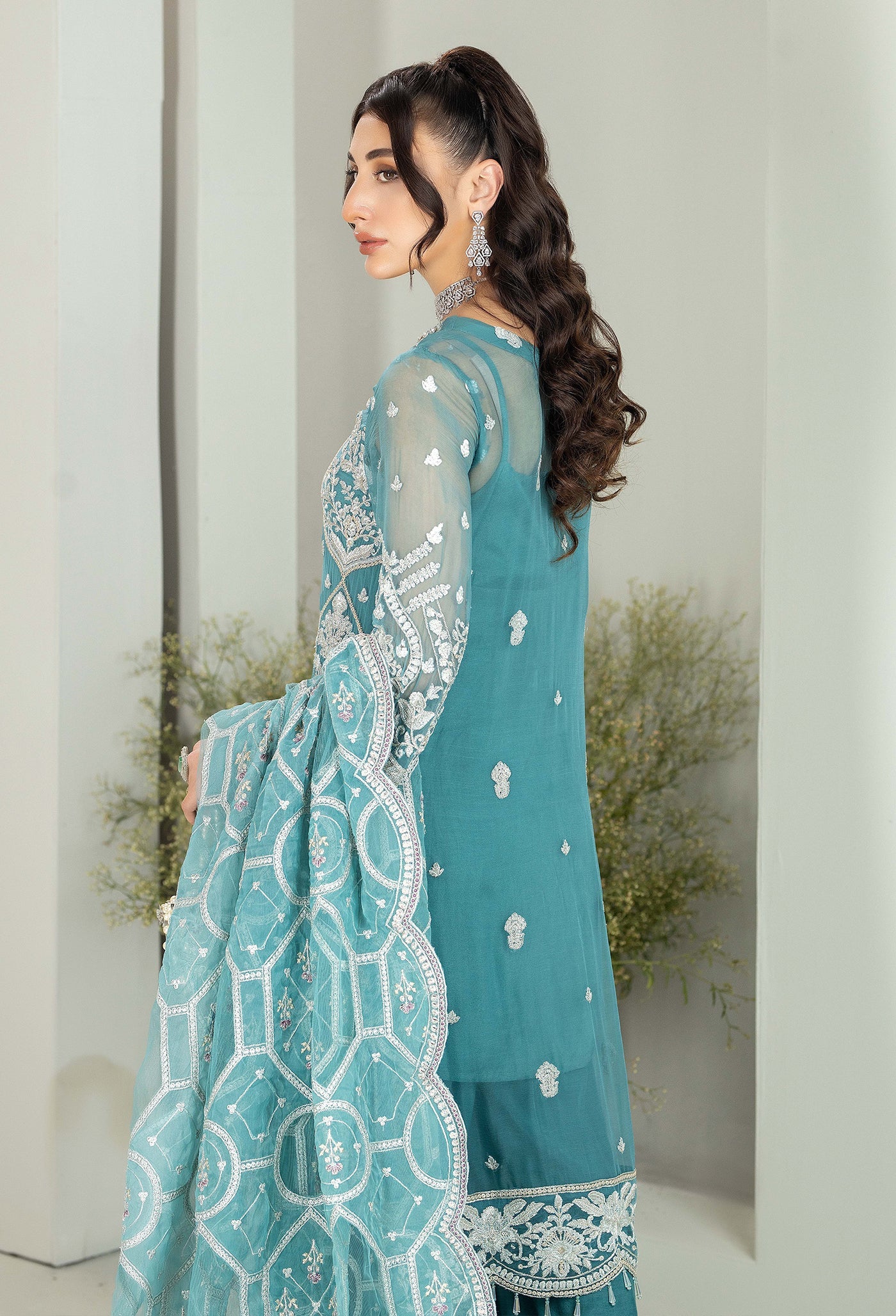 Adan's Libas Alyana Luxury Unstitched Chiffon Collection 2024 – 4001