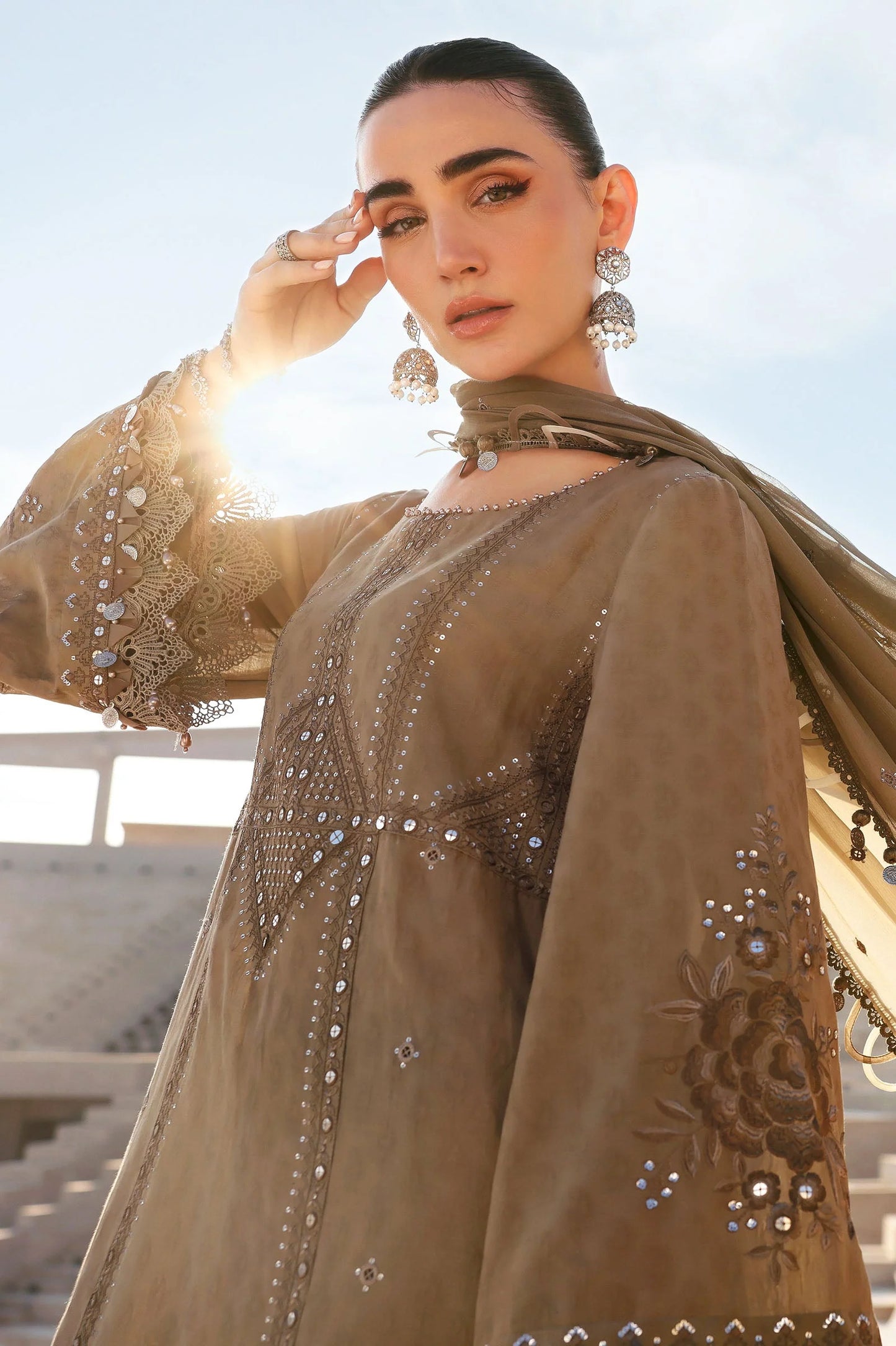 MARIA B LUXURY LAWN UNSTITCHED'26 | 2A