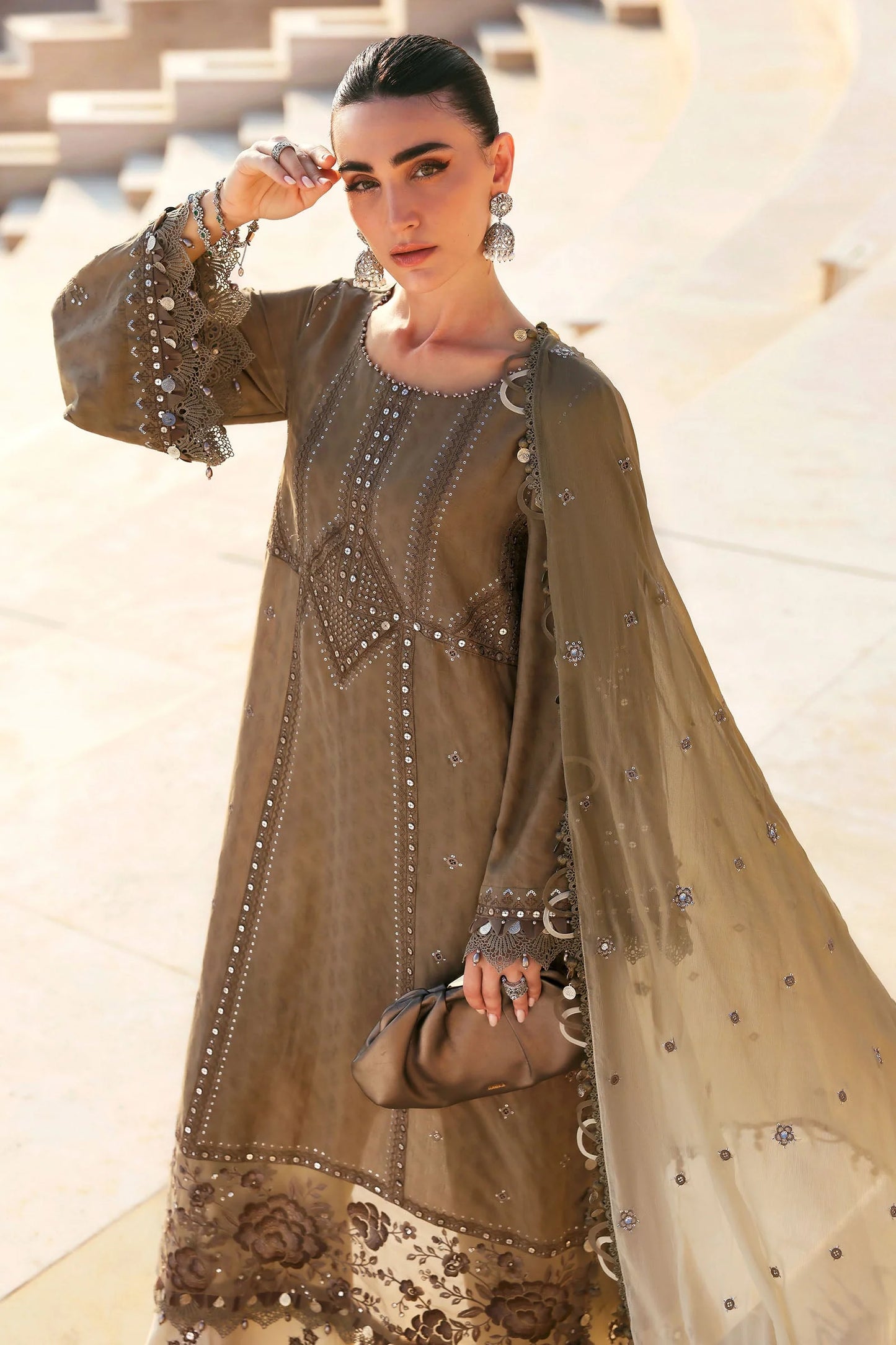 MARIA B LUXURY LAWN UNSTITCHED'26 | 2A