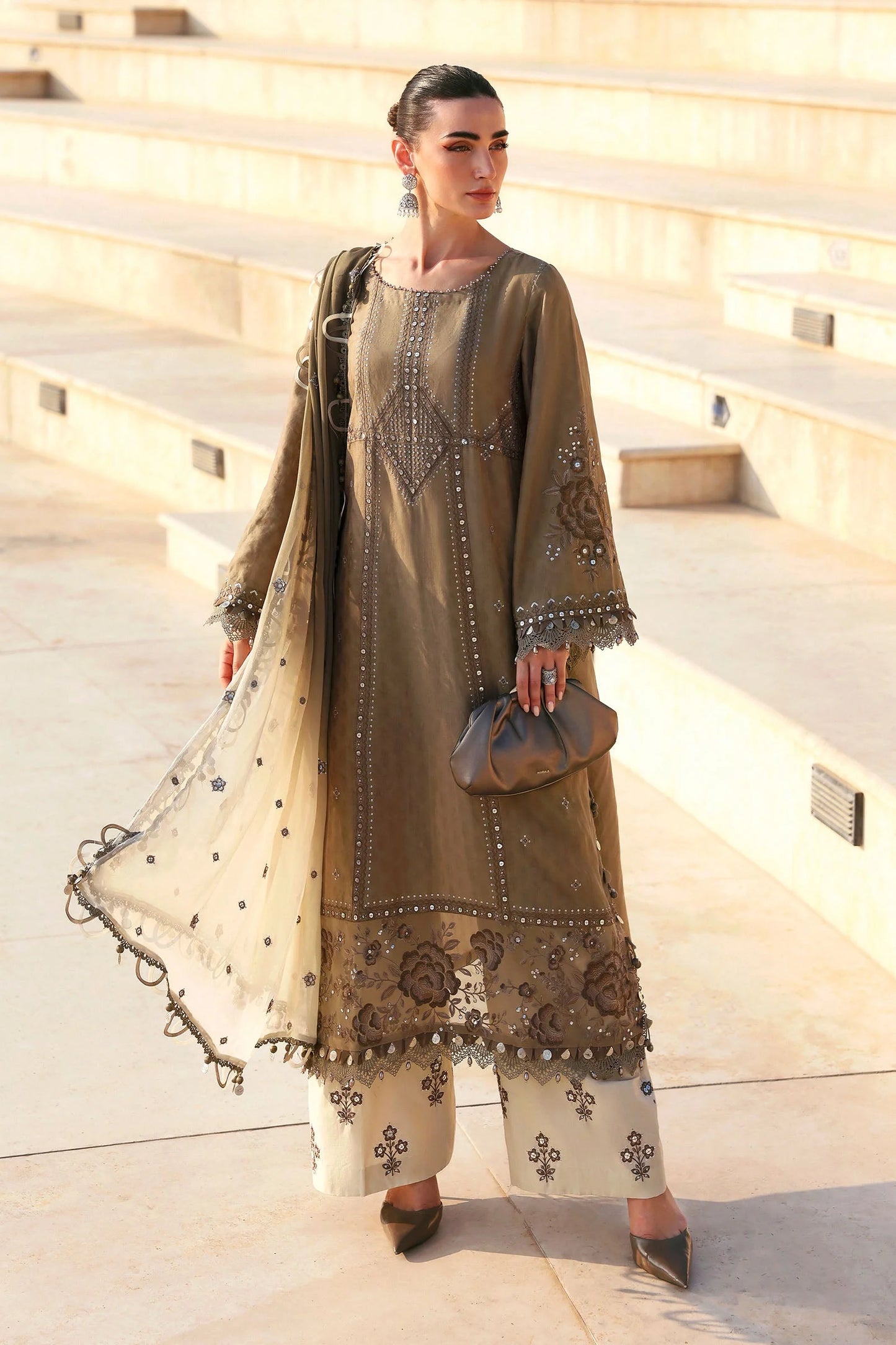 MARIA B LUXURY LAWN UNSTITCHED'26 | 2A