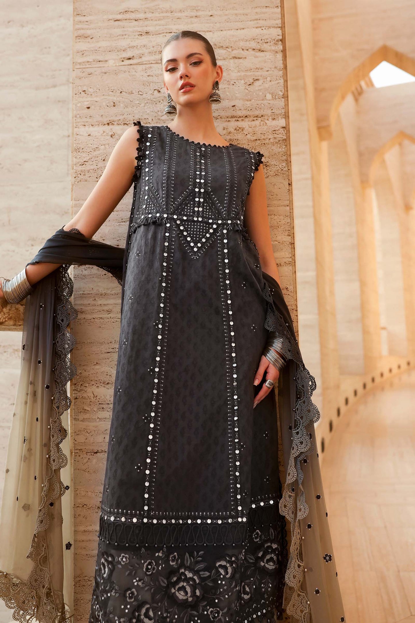 MARIA B LUXURY LAWN UNSTITCHED'26 | 2B