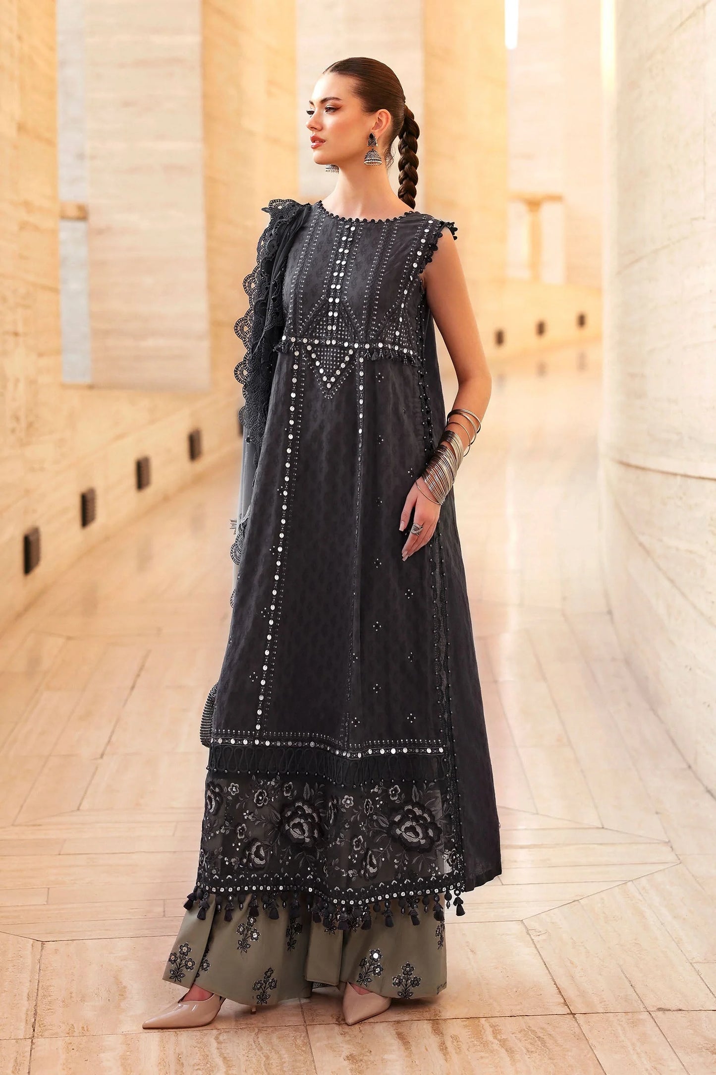 MARIA B LUXURY LAWN UNSTITCHED'26 | 2B