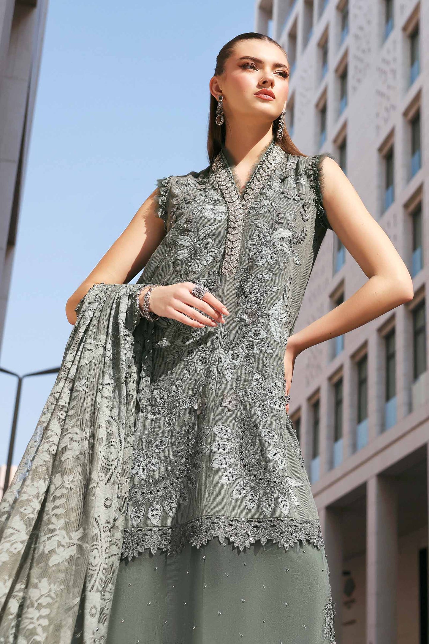 MARIA B LUXURY LAWN UNSTITCHED'26 | 3B