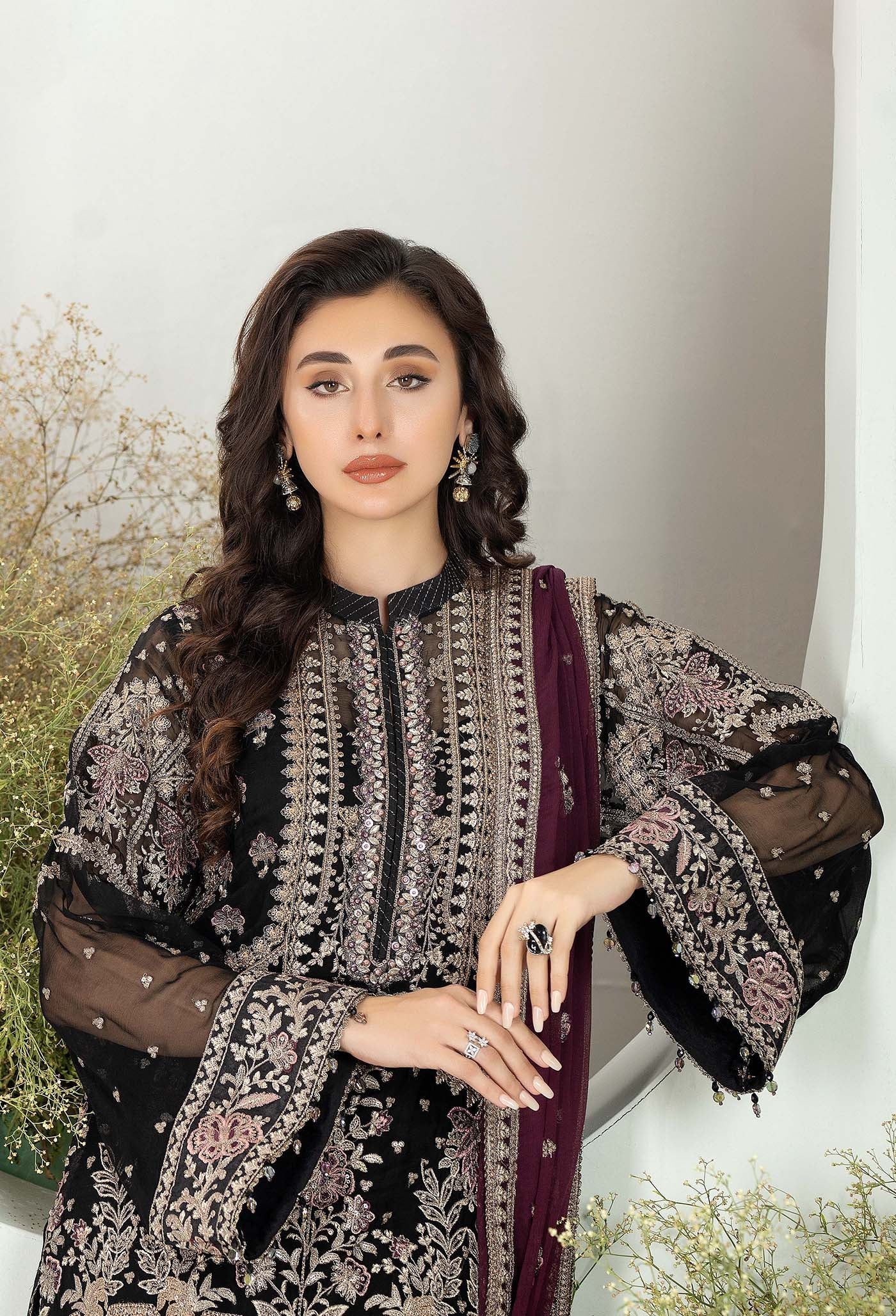 Adan's Libas Alyana Luxury Unstitched Chiffon Collection 2024 – 4003