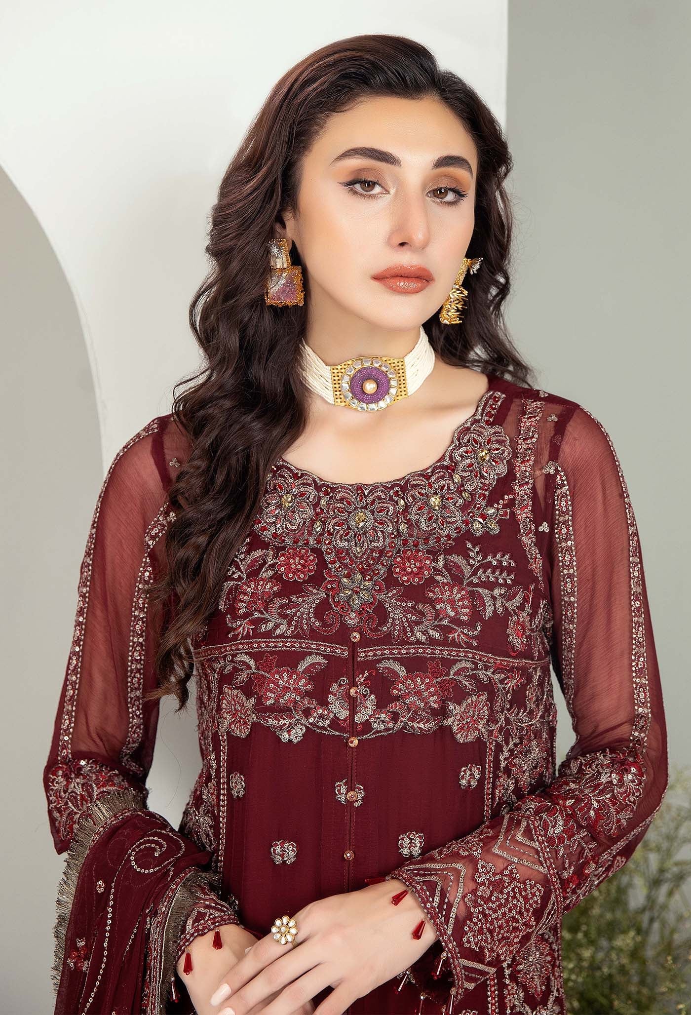 Adan's Libas Alyana Luxury Unstitched Chiffon Collection 2024 – 4004