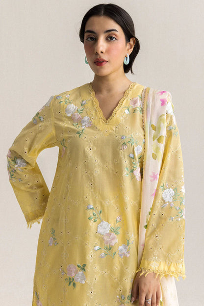COCO BY ZARA SHAHJAHAN LAWN VOL 2 '26 - UNSTITCHED SIA-1B (RUST ORANGE)