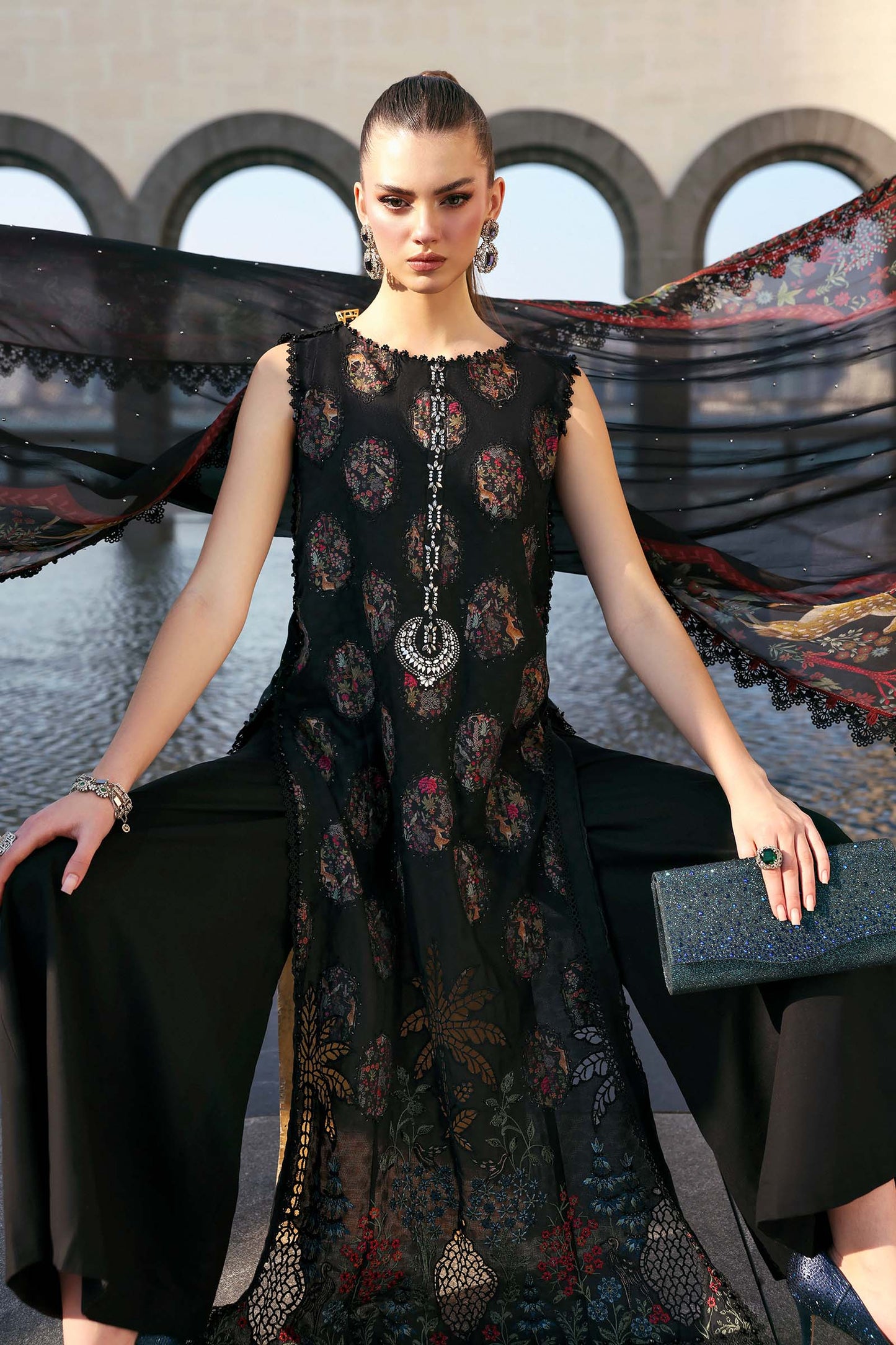 MARIA B LUXURY LAWN UNSTITCHED'26 | 5B
