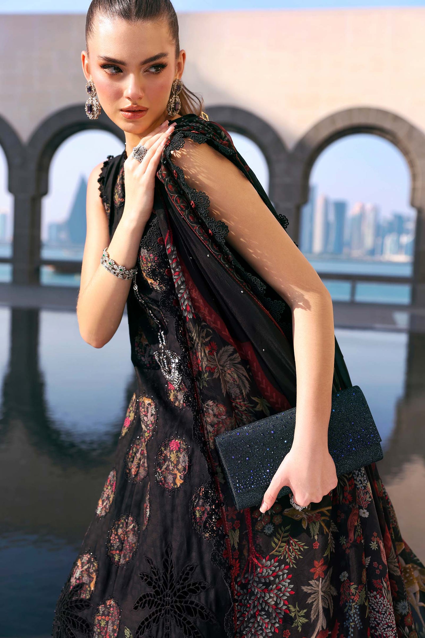MARIA B LUXURY LAWN UNSTITCHED'26 | 5B