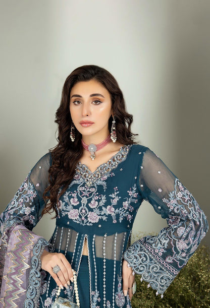 Adan's Libas Alyana Luxury Unstitched Chiffon Collection 2024 – 4005