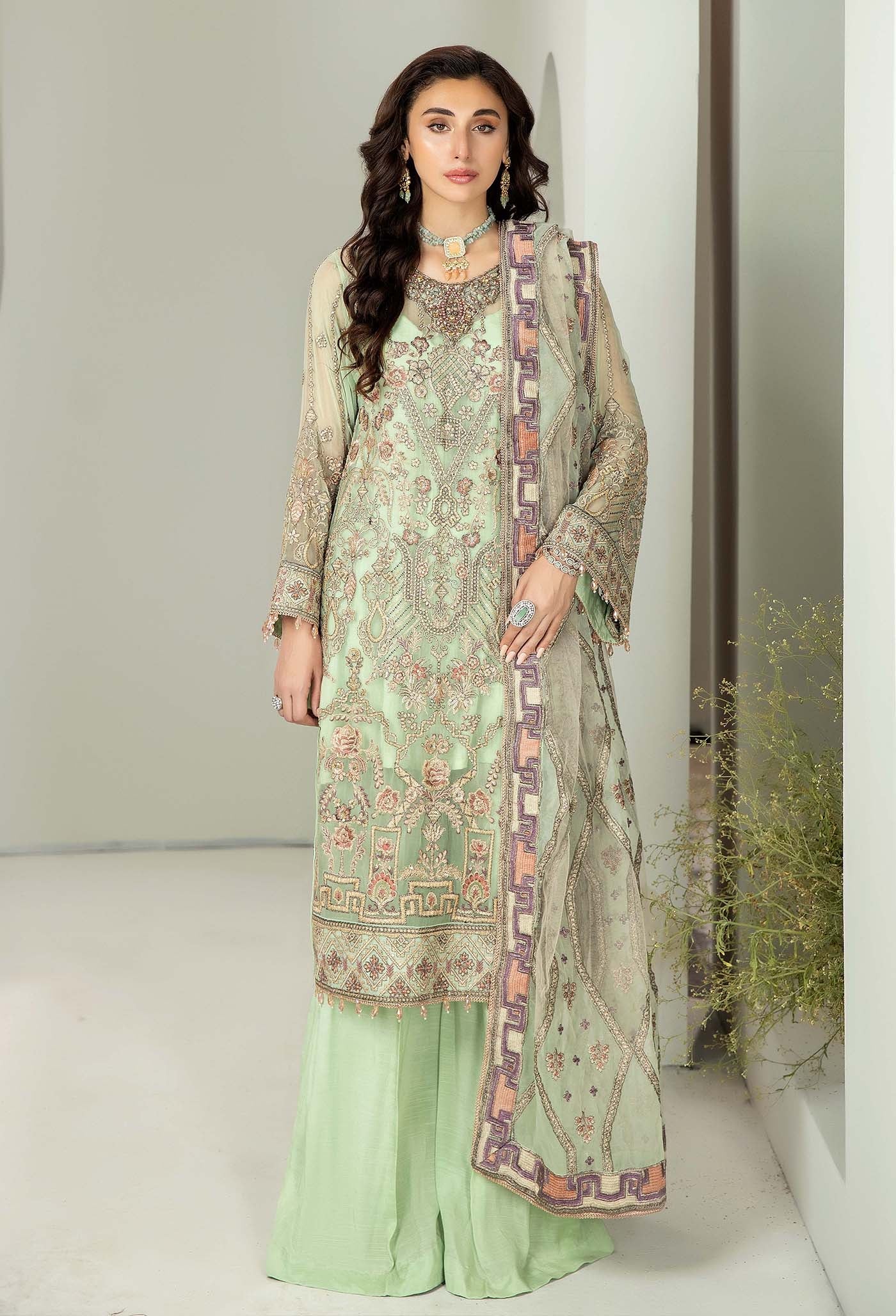 Adan's Libas Alyana Luxury Unstitched Chiffon Collection 2024 – 4006