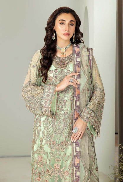 Adan's Libas Alyana Luxury Unstitched Chiffon Collection 2024 – 4006