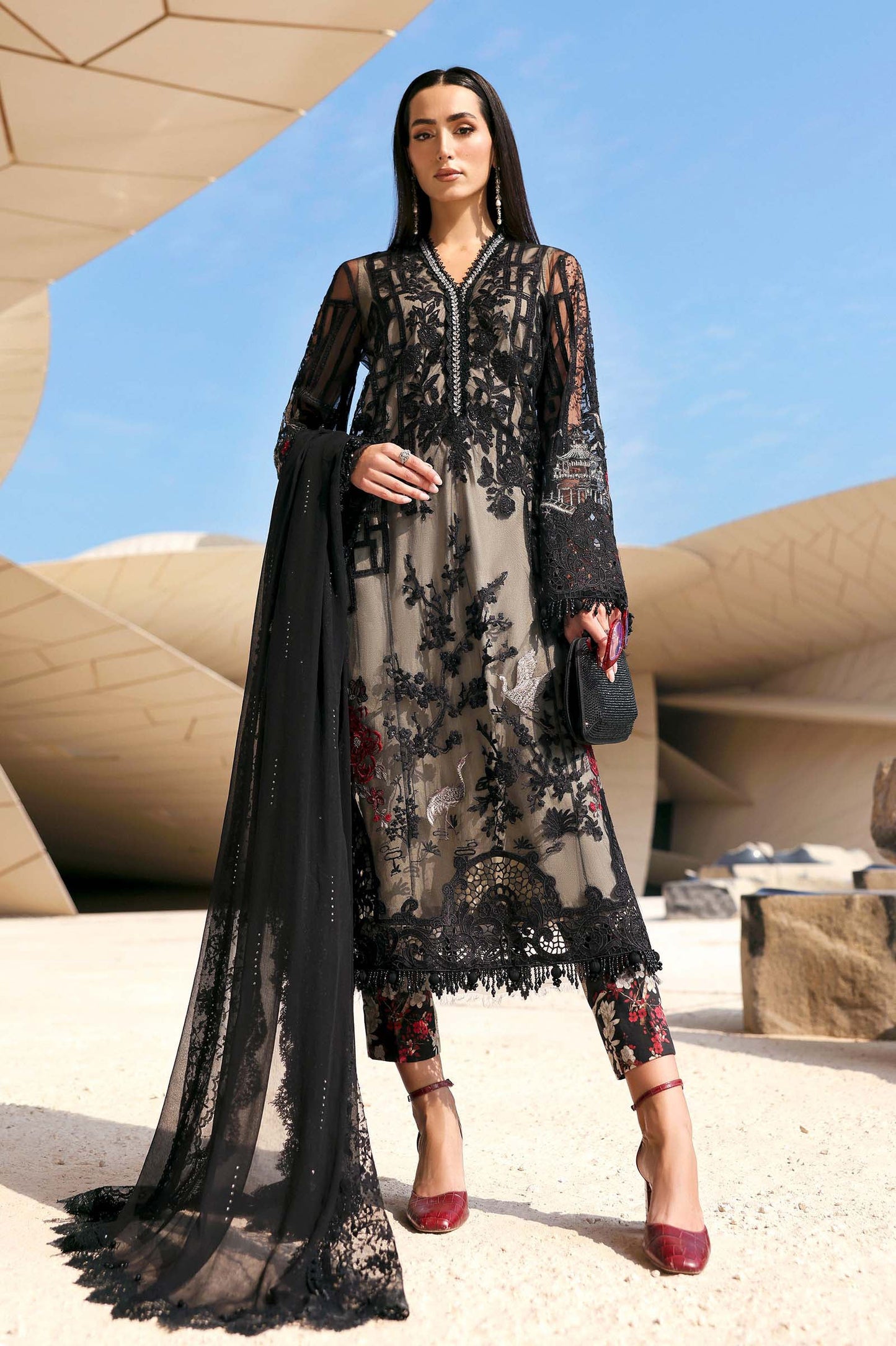 MARIA B LUXURY LAWN UNSTITCHED'26 | 7B