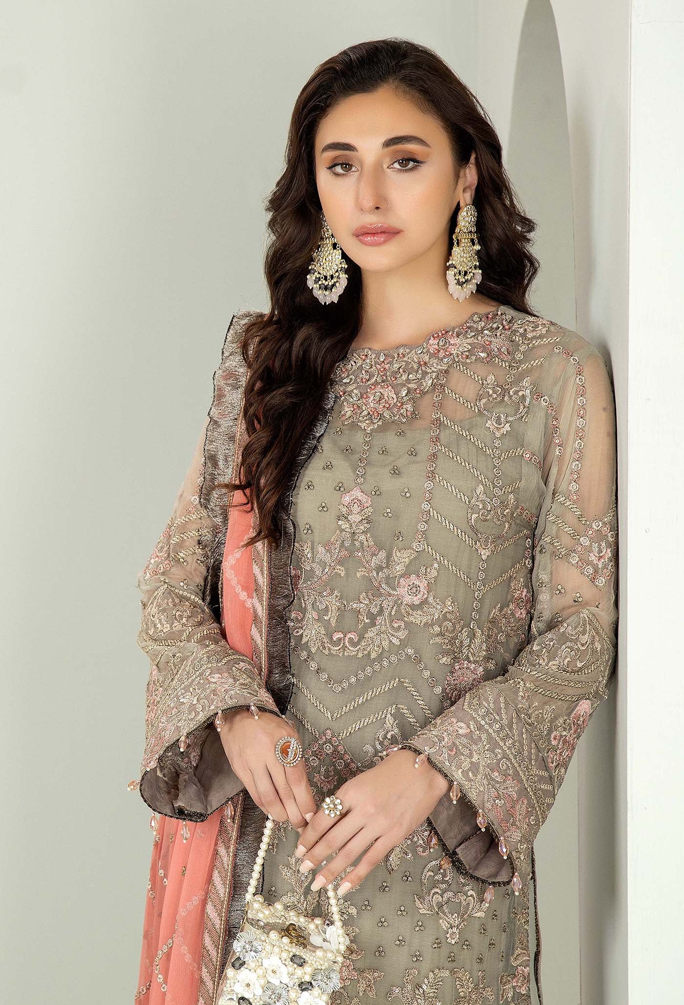 Adan's Libas Alyana Luxury Unstitched Chiffon Collection 2024 – 4007