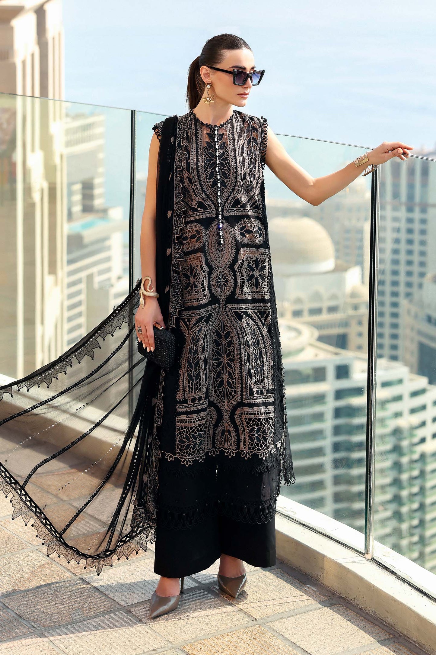 MARIA B LUXURY LAWN UNSTITCHED'26 | 8B