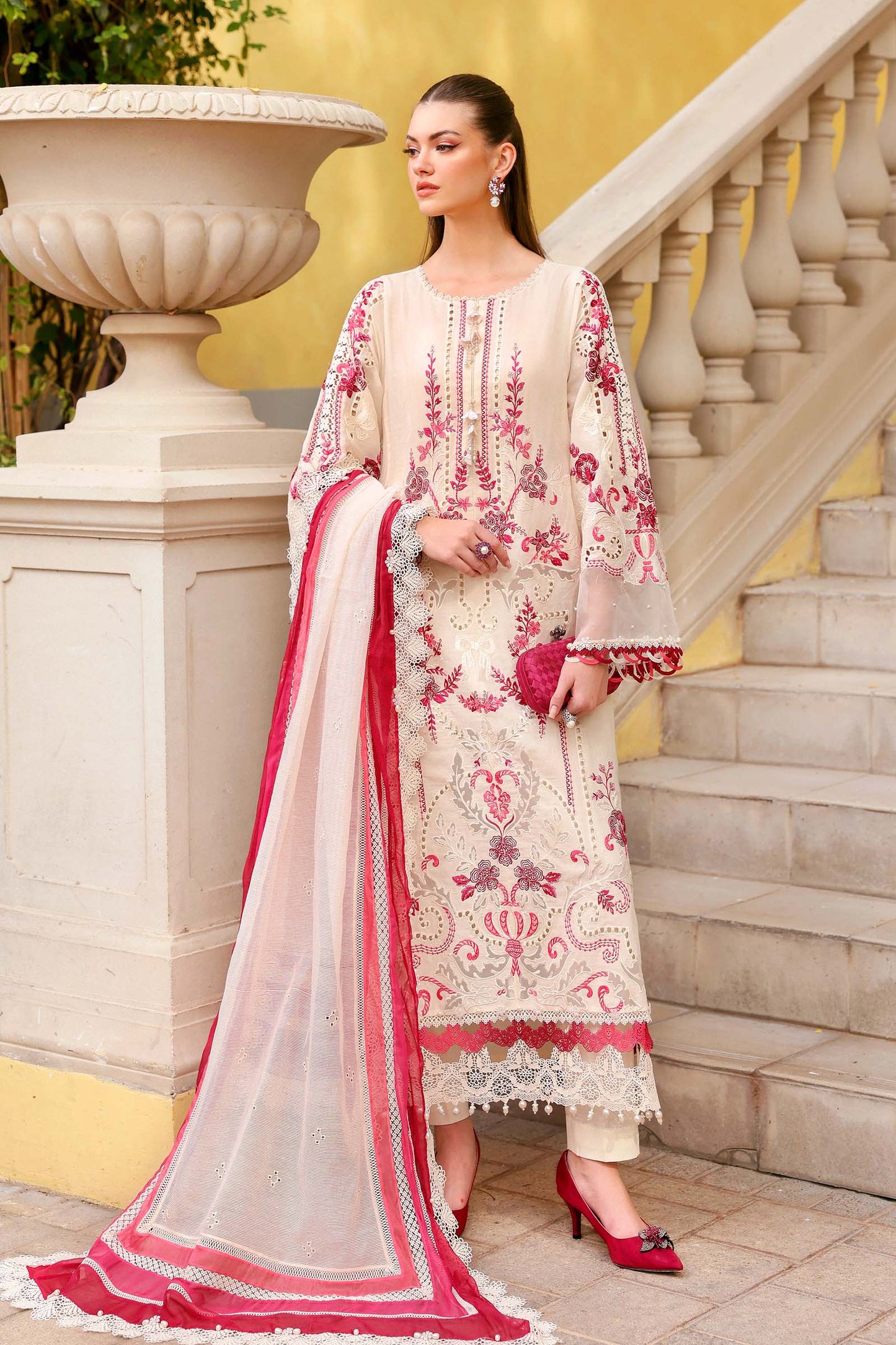 MARIA B LUXURY LAWN UNSTITCHED'26 | 9A