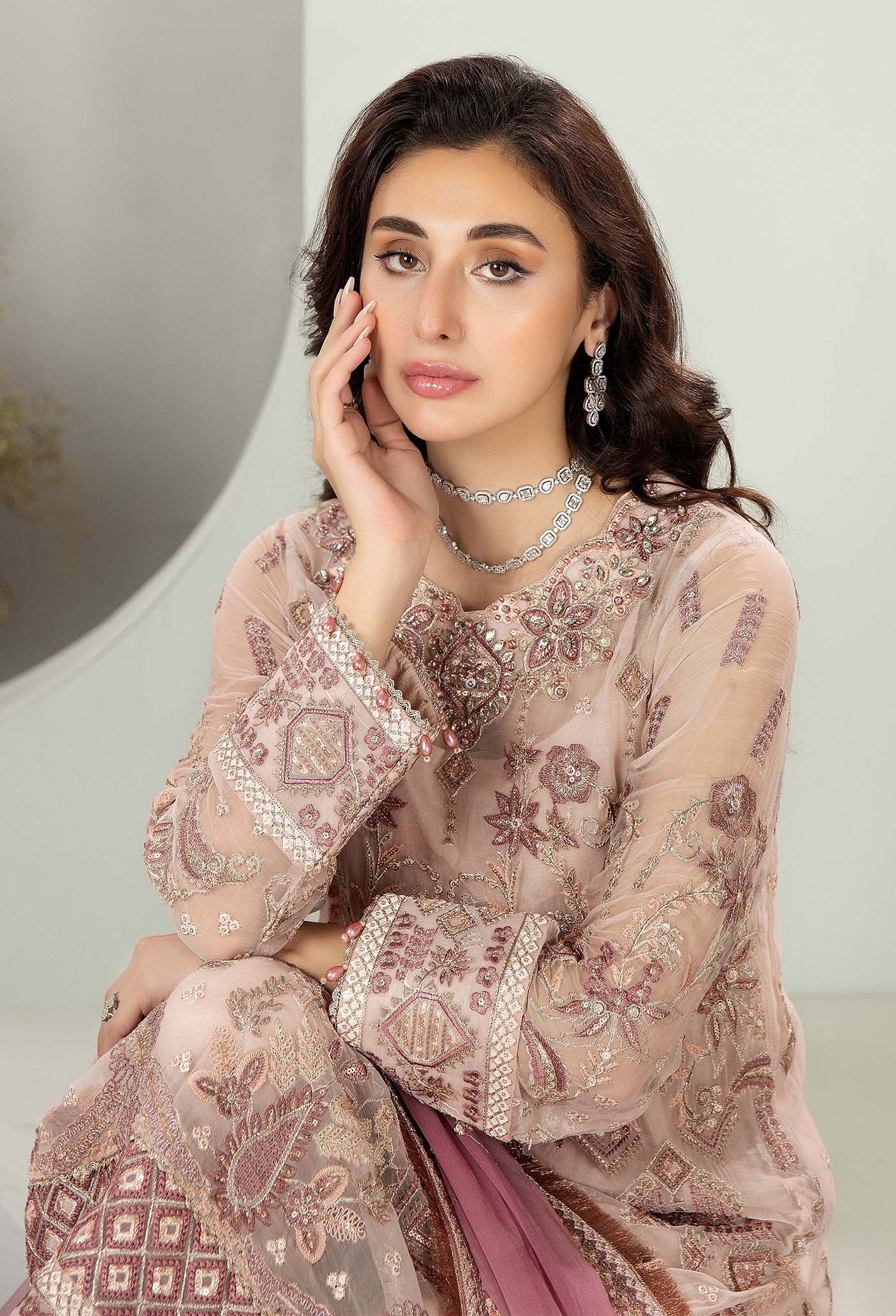 Adan's Libas Alyana Luxury Unstitched Chiffon Collection 2024 – 4009