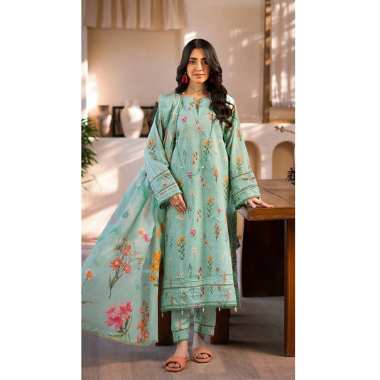 Al Zohaib Coco Popup Unstitched Lawn 3 Piece-CPP-2025-03