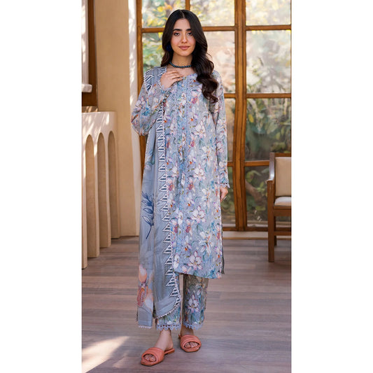 Al Zohaib Coco Popup Unstitched Lawn 3 Piece-CPP-2025-04