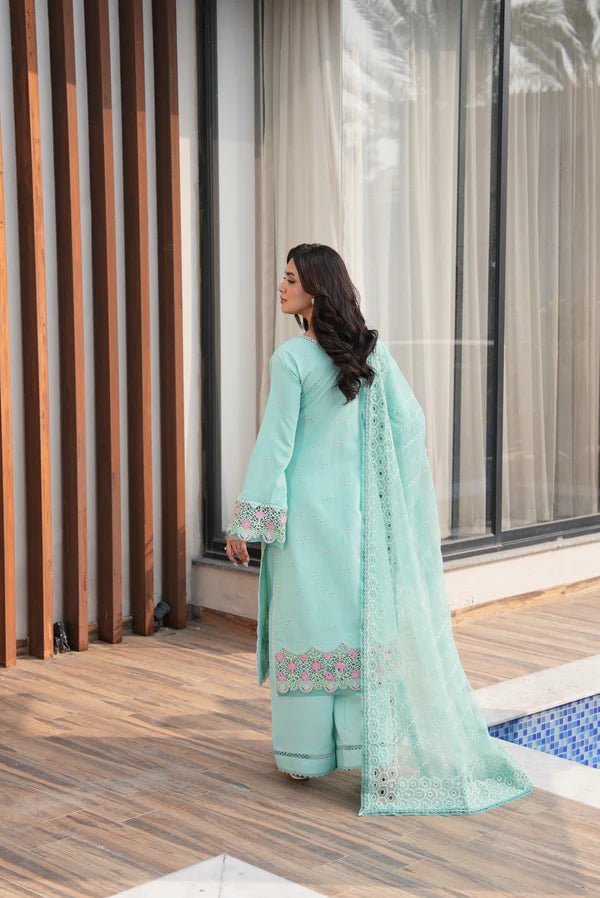 AYLIN LUXURY LAWN UNSTITCHED'26 | Mint Blossom