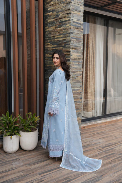 AYLIN LUXURY LAWN UNSTITCHED'26 | Bluebell Grace