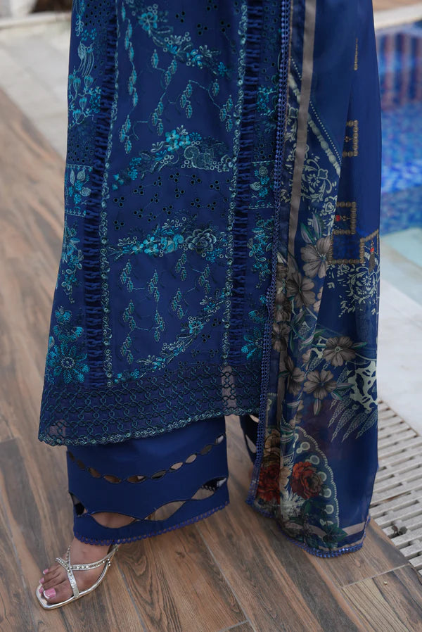 AYLIN LUXURY LAWN UNSTITCHED'26 | Midnight Iris