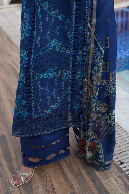 AYLIN LUXURY LAWN UNSTITCHED'26 | Midnight Iris
