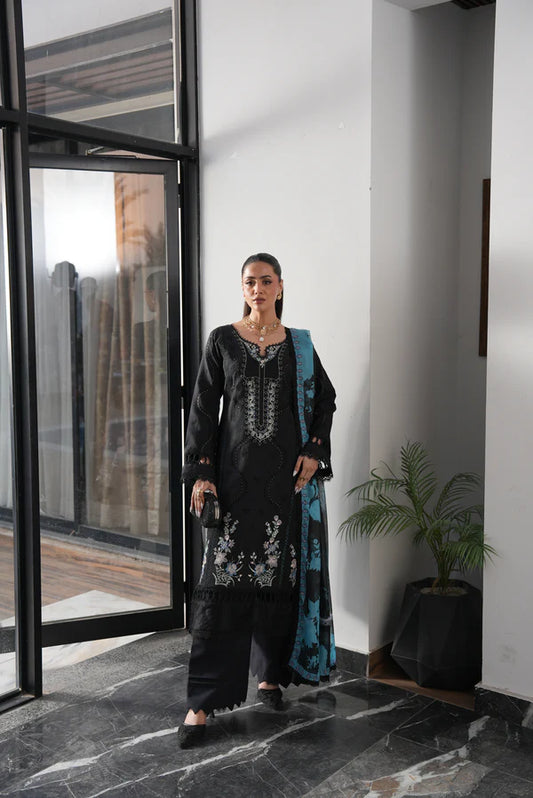 AYLIN LUXURY LAWN UNSTITCHED'26 | Moonlit Petal