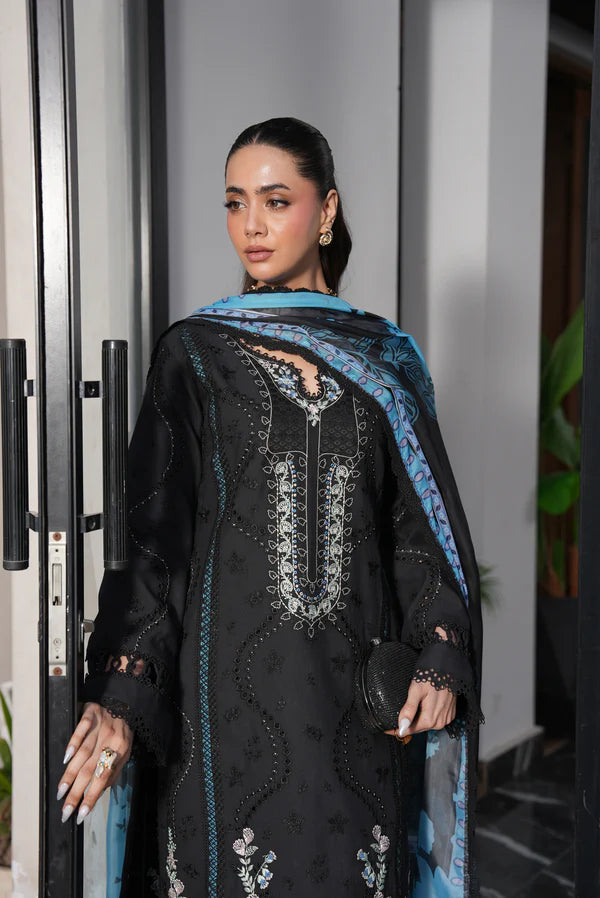 AYLIN LUXURY LAWN UNSTITCHED'26 | Moonlit Petal