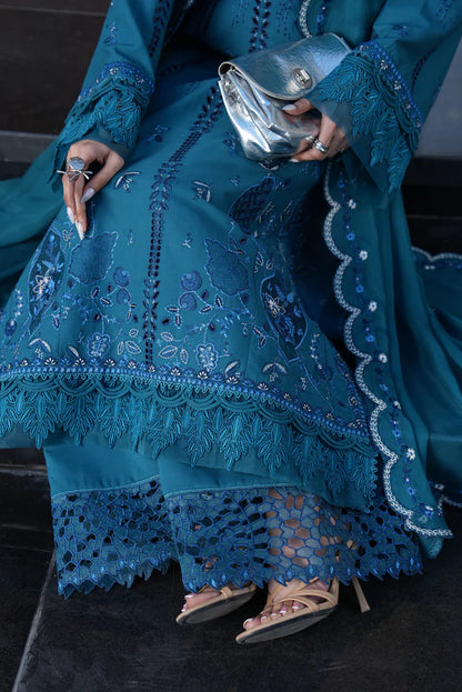 AYLIN LUXURY LAWN UNSTITCHED'26 | Teal Lotus