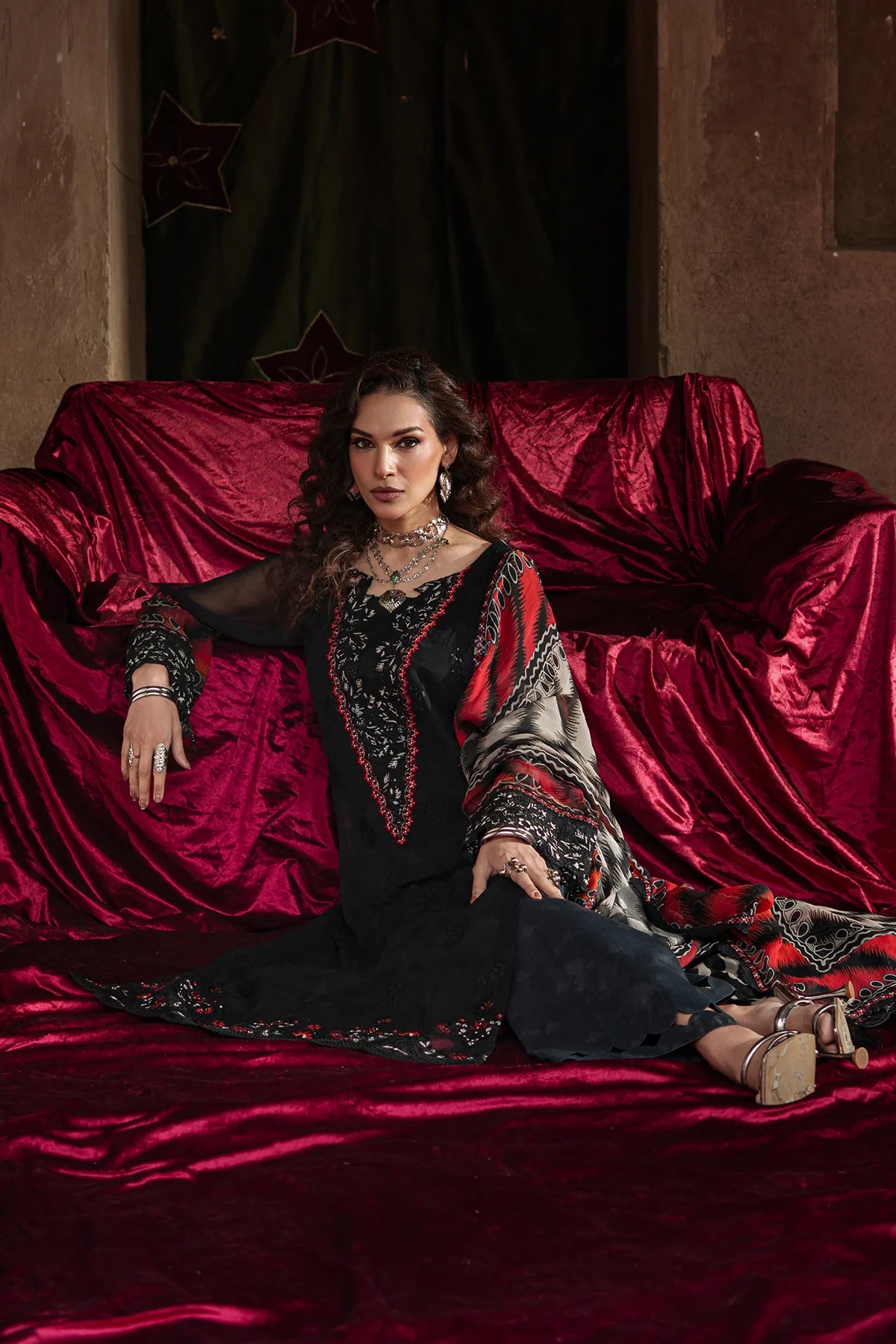 CHARIZMA VASAL LUXURY CHIFFON UNSTITCHED'26| VSL6-02