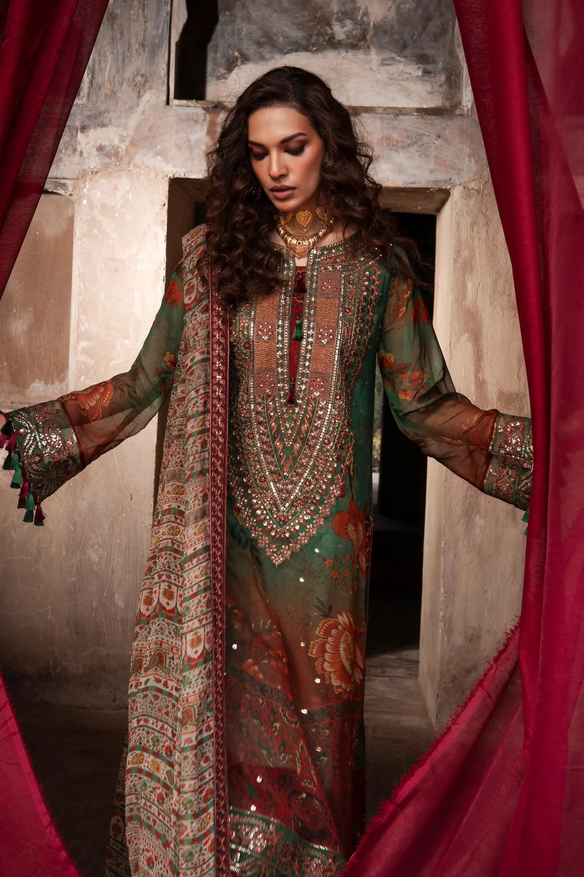 CHARIZMA VASAL LUXURY CHIFFON UNSTITCHED'26| VSL6-04