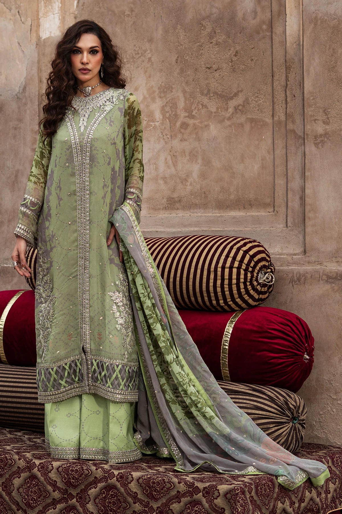 CHARIZMA VASAL LUXURY CHIFFON UNSTITCHED'26| VSL6-06