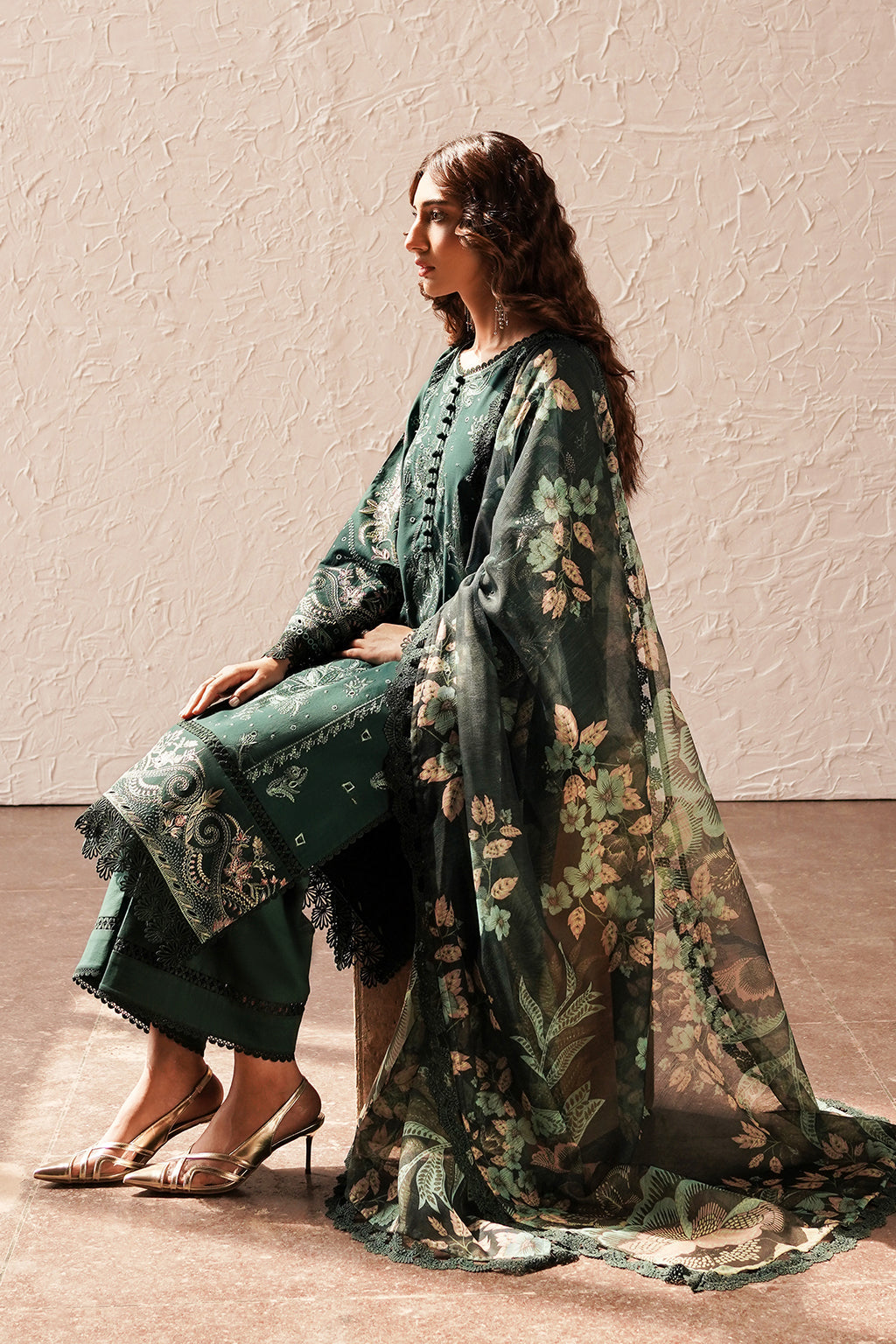 Afrozeh Chikankari Lawn Collection 2024 – Viridian