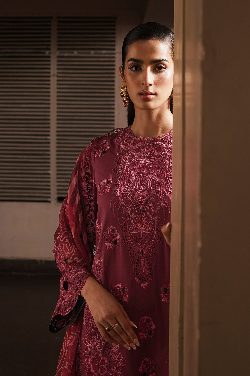 Afrozeh Chikankari Lawn Collection 2024 – Cordovan