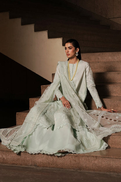 Afrozeh Chikankari Lawn Collection 2024 – Celadon