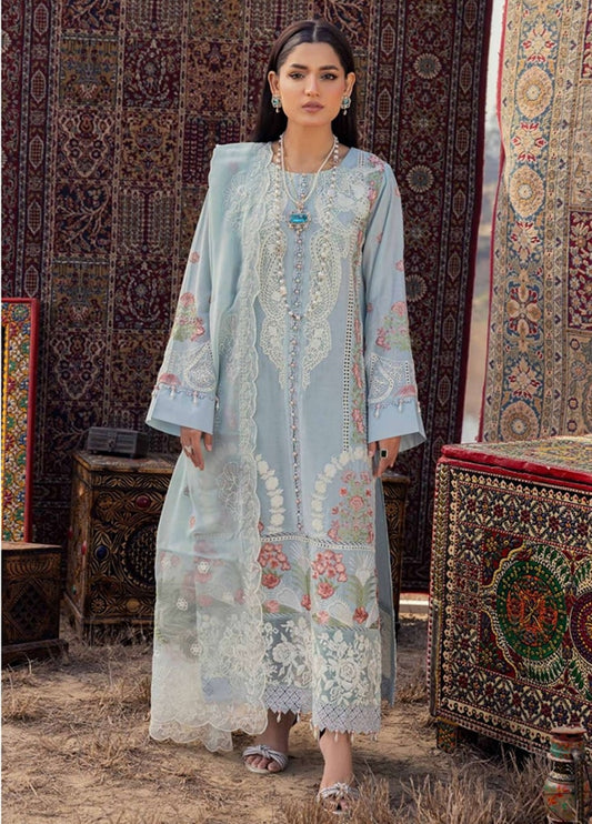 Adan Traditional Attire Unstitched Lawn 2025- Design 10