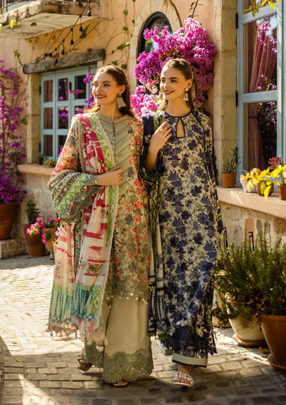 Elaf Print Chikankari Lookbook Collection 2025 | ELK-01A