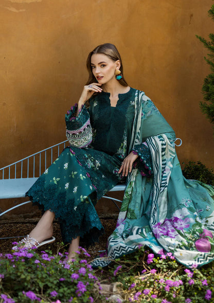 Elaf Print Chikankari Lookbook Collection 2025 | ELK-07B