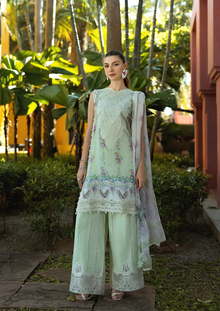 Elaf Signature Lookbook Collection 2025 = Embroidered Lawn - ETS-01A ARIA