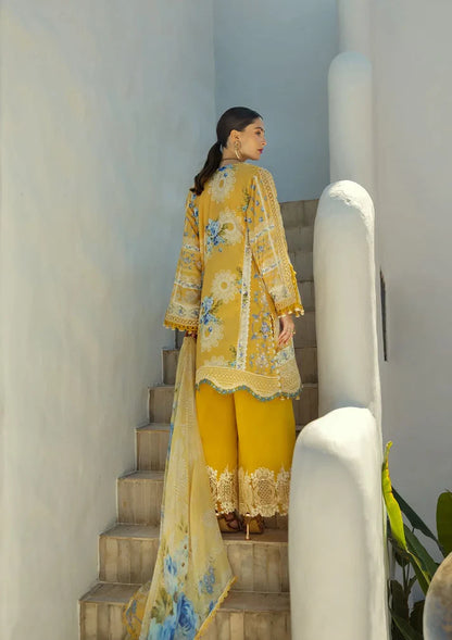 Elaf Signature Lookbook Collection 2025 = Embroidered Lawn - ETS-03B SUNGLOW