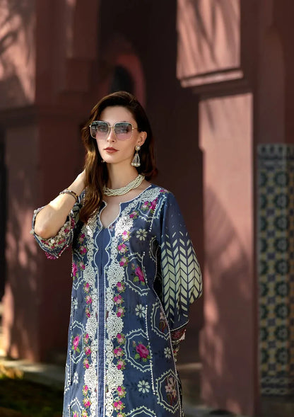 Elaf Signature Lookbook Collection 2025 = Embroidered Lawn - ETS-04A SYLVIE