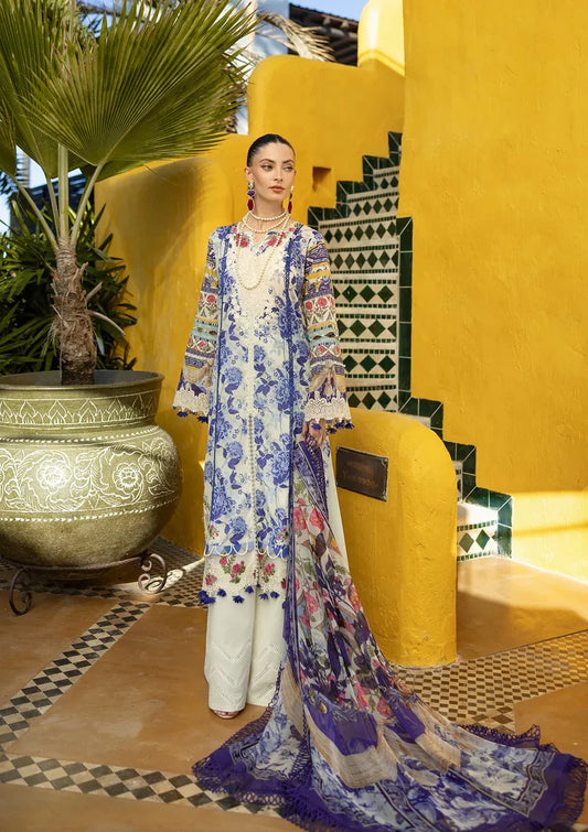 Elaf Signature Lookbook Collection 2025 = Embroidered Lawn - ETS-05B SERENE