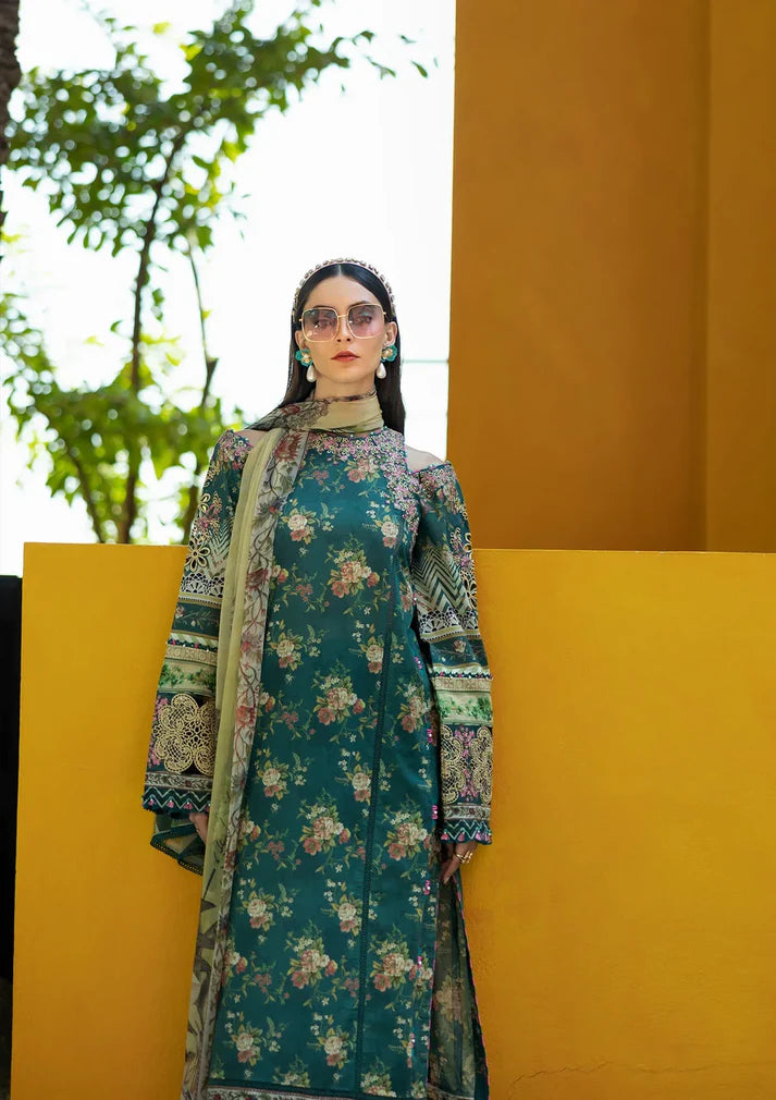 Elaf Signature Lookbook Collection 2025 = Embroidered Lawn - ETS-07A STAY CURIOUS