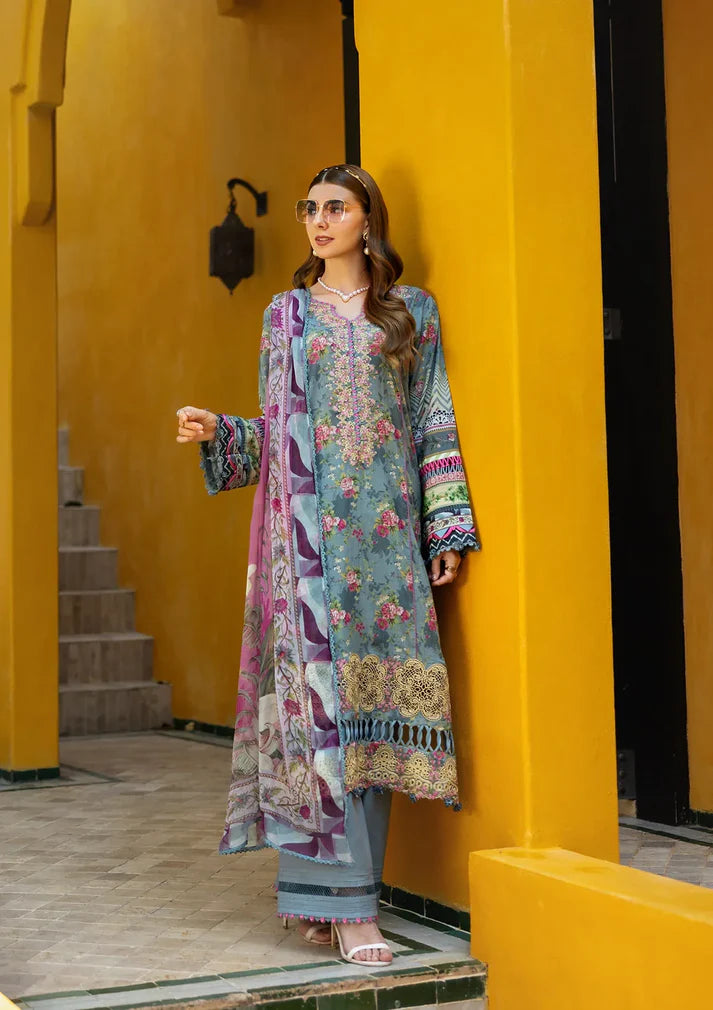 Elaf Signature Lookbook Collection 2025 = Embroidered Lawn - ETS-07B GLORY